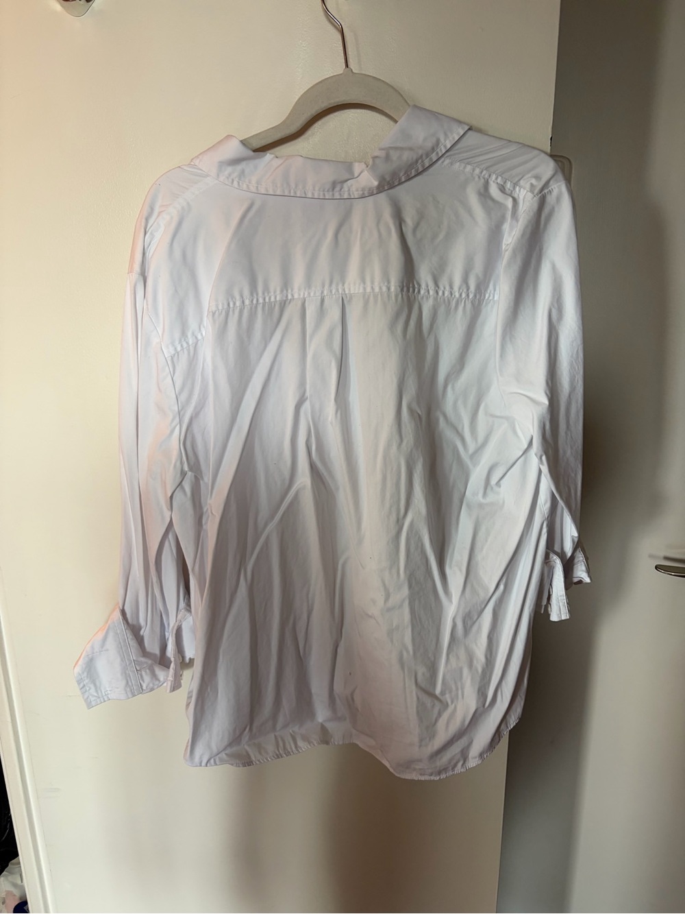 Madewell Classic White Button-Down Shirt - Women's White Top - Picture 4 of 4